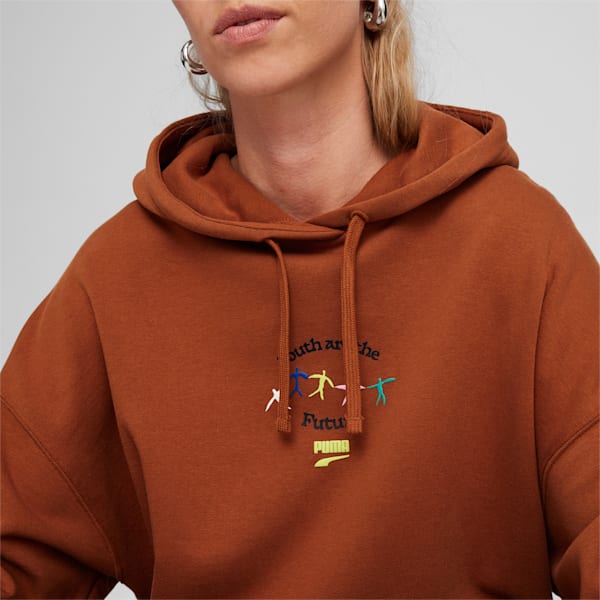 Buzo con Capucha DOWNTOWN para mujer, Teak, large-ARG