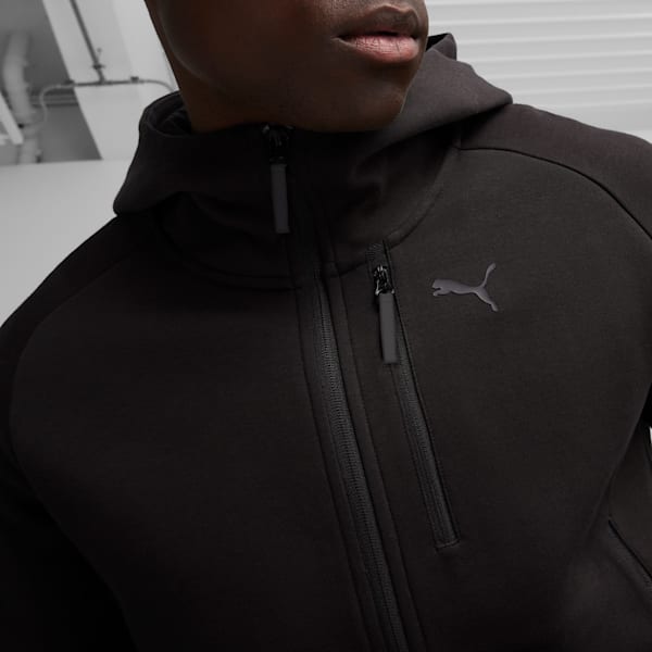 PUMATECH Men's Full-Zip Hoodie, PUMA Black, large-ZAF