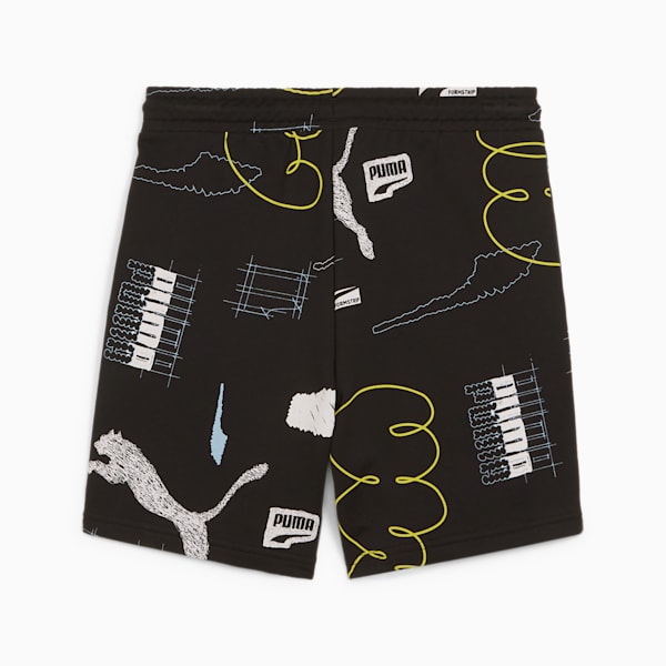 CLASSICS BRAND LOVE Youth Shorts, PUMA Black, large-ZAF
