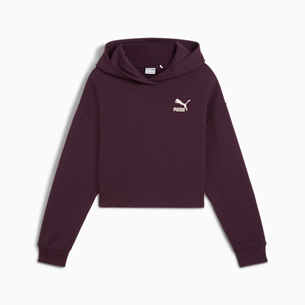 BETTER CLASSICS Girls' Hoodie, Midnight Plum, large-MEX