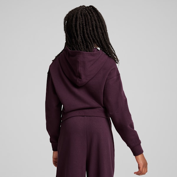BETTER CLASSICS Girls' Hoodie, Midnight Plum, large-MEX