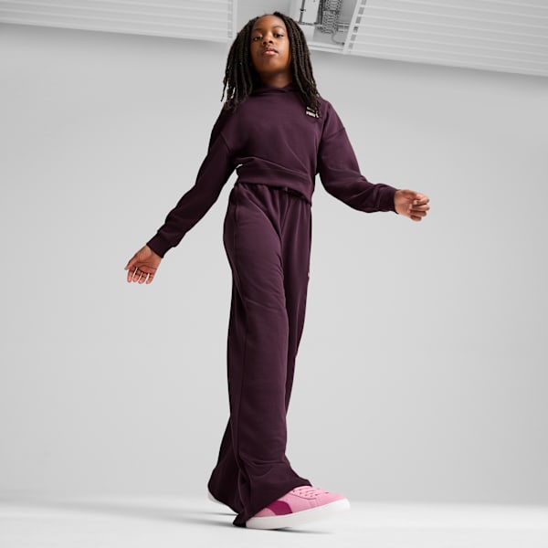 BETTER CLASSICS Girls' Hoodie, Midnight Plum, large-MEX