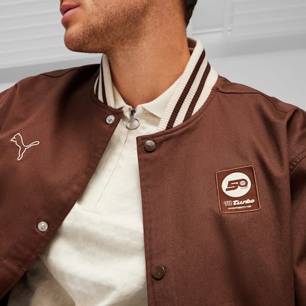 Campera estilo bomber Porsche Legacy Statement, Chestnut Brown, large-ARG