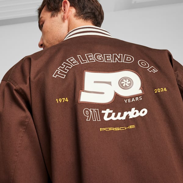 Campera estilo bomber Porsche Legacy Statement, Chestnut Brown, large-ARG