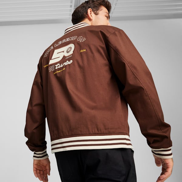 Campera estilo bomber Porsche Legacy Statement, Chestnut Brown, large-ARG