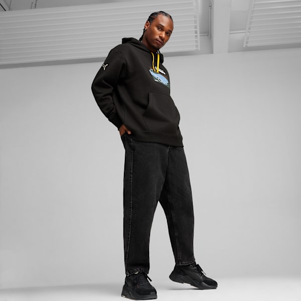 Sudadera estampada con capucha para hombre Porsche Legacy 944 Motorsport, PUMA Black, large-MEX