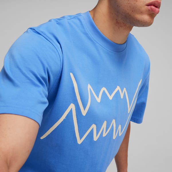 Remera de basketball Jaws Core para hombre, Blue Skies, large-ARG