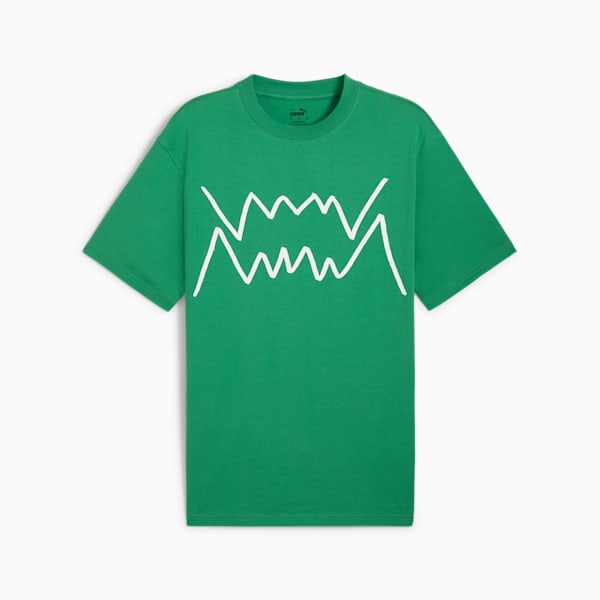Remera de basketball Jaws Core para hombre, Archive Green, large-ARG