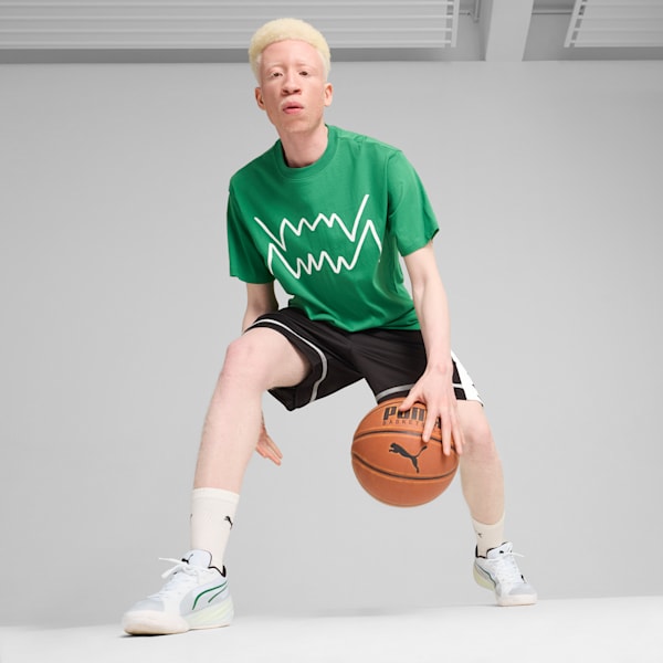 Remera de basketball Jaws Core para hombre, Archive Green, large-ARG
