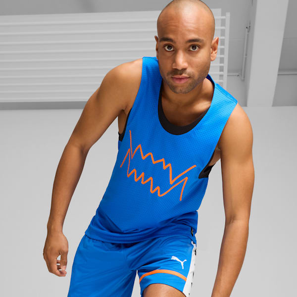 Musculosa de basketball Jaws Core para hombre, Ultra Blue-PUMA Black, large-ARG