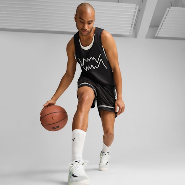 Musculosa de basketball Jaws Core para hombre, PUMA Black-PUMA White, large-ARG