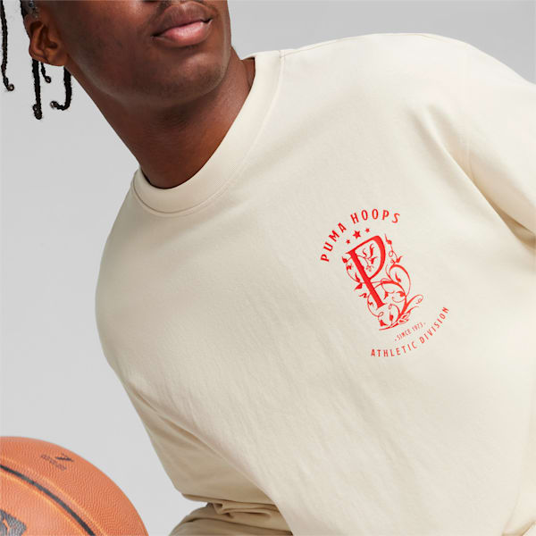 Remera manga larga de básquet In Your Cards para hombre, Alpine Snow, large-ARG