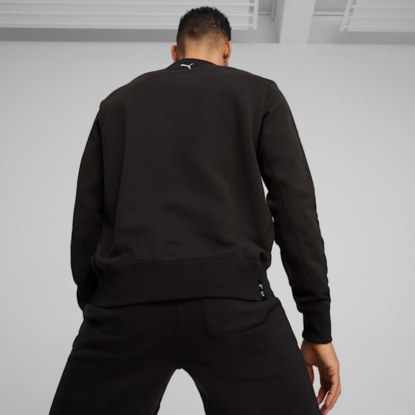 Buzo de basketball Pivot Crewneck, PUMA Black, large-ARG