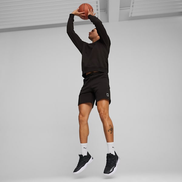 Buzo de basketball Pivot Crewneck, PUMA Black, large-ARG