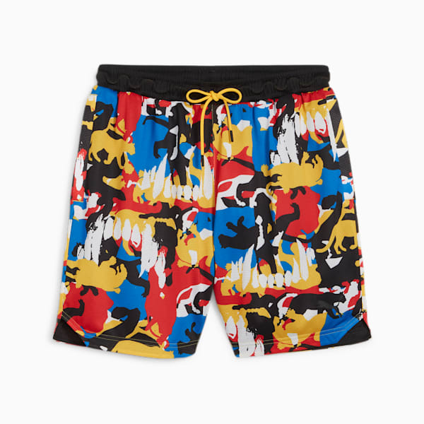 Winners Circle Basketball Shorts, PUMA Black-AOP, large-ZAF
