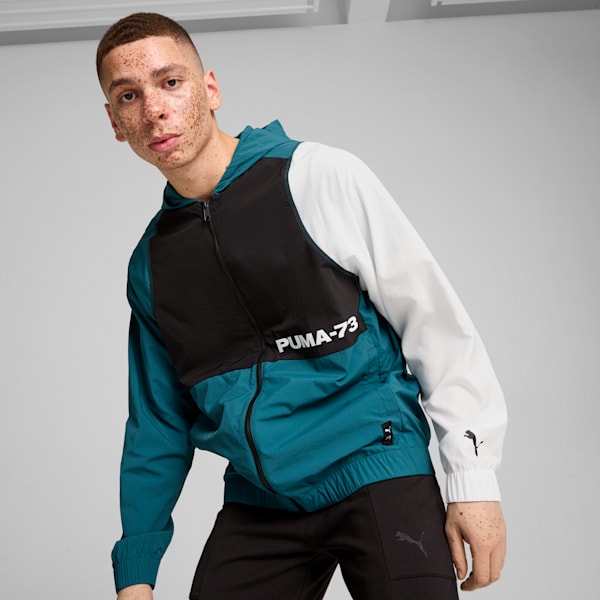 Campera de basketball Winners Circle, PUMA White-Cold Green-PUMA Black, large-ARG