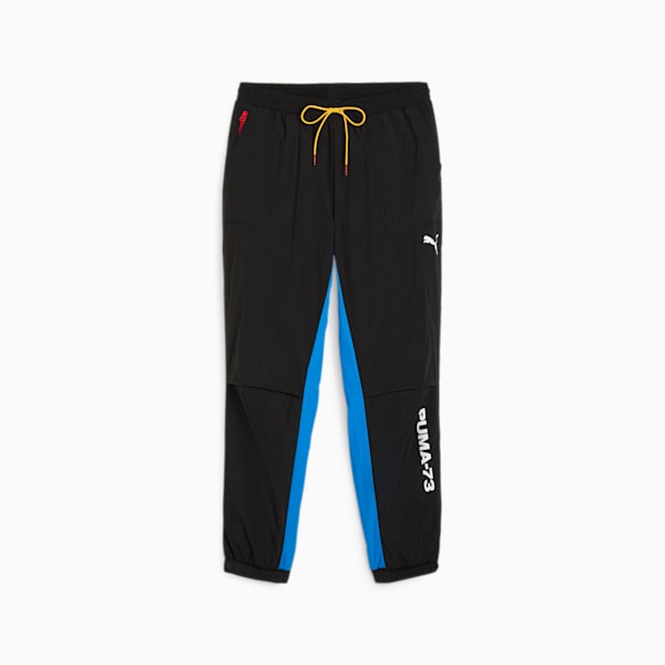Pantalón de basket Winners Circle Warmup para hombre, PUMA Black-Racing Blue, large-ARG