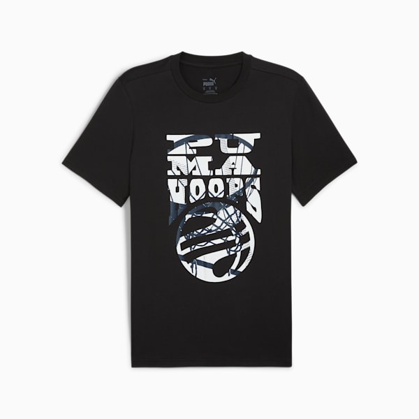 Remera de basketball para hombre The Hooper, PUMA Black, large-ARG