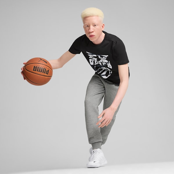Remera de basketball para hombre The Hooper, PUMA Black, large-ARG