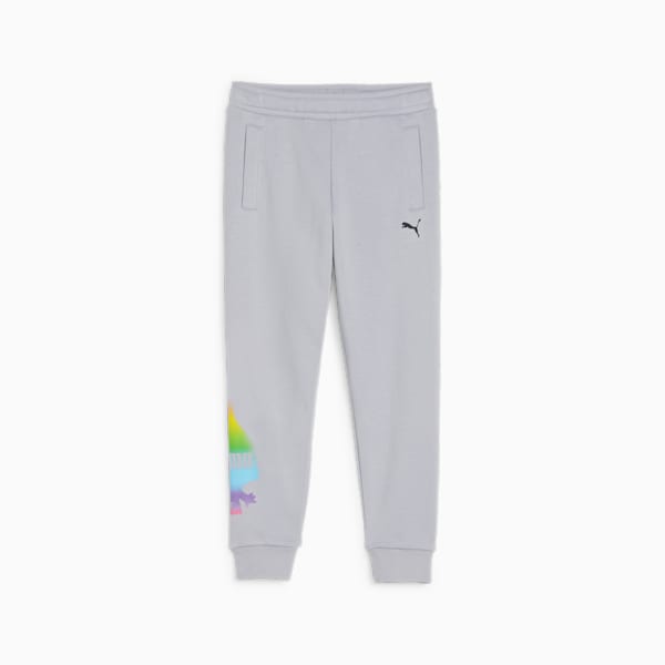 PUMA x TROLLS Kids' Sweatpants, Gray Fog, large-ZAF