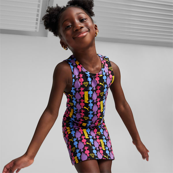 PUMA x TROLLS Kids' Dress, PUMA Black, large-ZAF