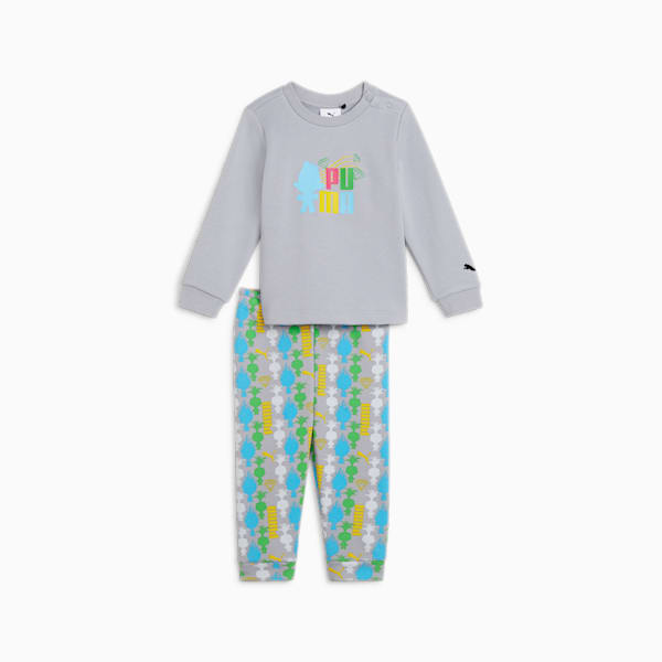 PUMA x TROLLS Toddlers' Jogger Set, Gray Fog, large-ZAF