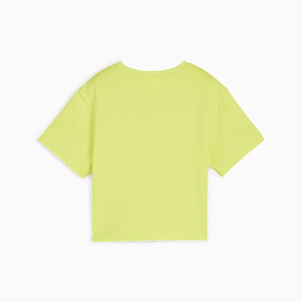 Playera estampada para niñas PUMA x TROLLS, Lime Sheen, large-MEX