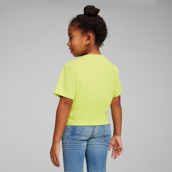 Playera estampada para niñas PUMA x TROLLS, Lime Sheen, large-MEX