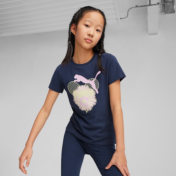 GRAPHICS MTCH PNT Youth Tee, Club Navy, large-MEX