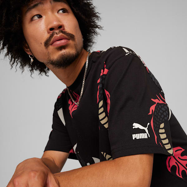 Remera PUMA X STAPLE, PUMA Black-Staple Pink, large-ARG