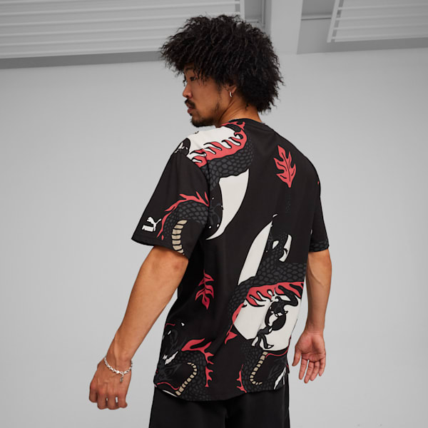 Remera PUMA X STAPLE, PUMA Black-Staple Pink, large-ARG
