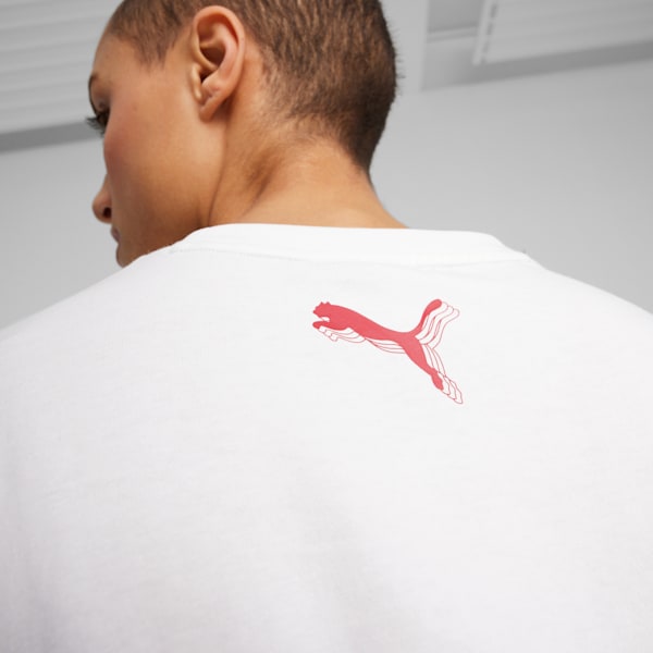Remera de Basket Game Love para mujer, PUMA White, large-ARG
