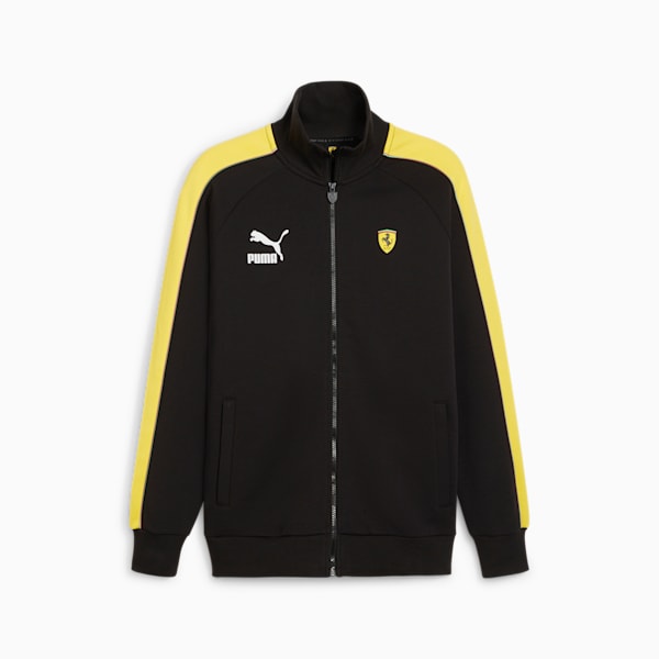 Scuderia Ferrari Race Iconic T7 Men's Motorsport Jacket, PUMA Black, large-ZAF