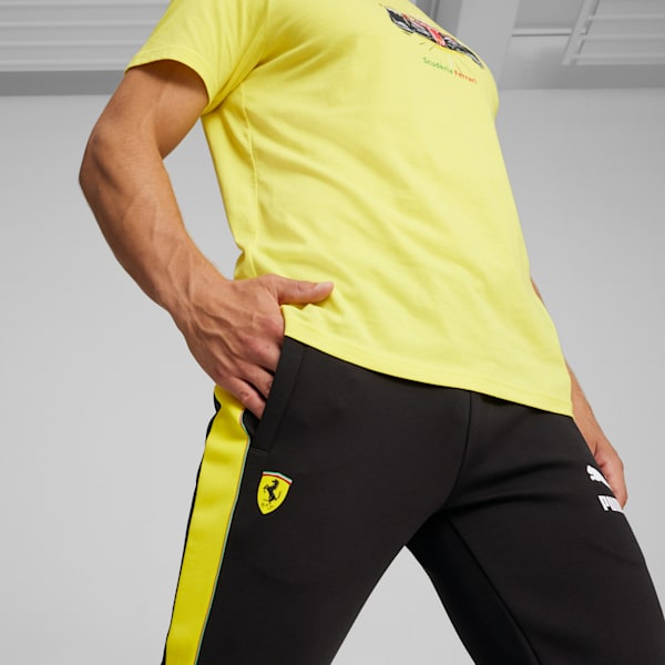 Scuderia Ferrari Race Iconic T7 Men's Motorsport Pants, PUMA Black, large-ZAF
