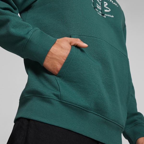 Sudadera con capucha CLASSICS CAFE PUMA para hombre, Malachite, large-MEX
