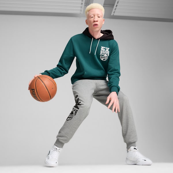 Buzo de basketball para hombre Posterize 2.0, Cold Green-PUMA Black, large-ARG