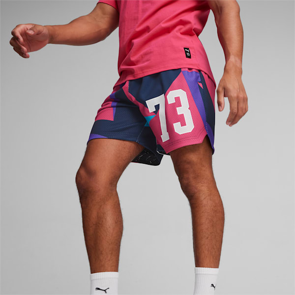 Dylan's Gift Shop Men's Basketball Shorts I, PUMA Black-AOP, large-ZAF