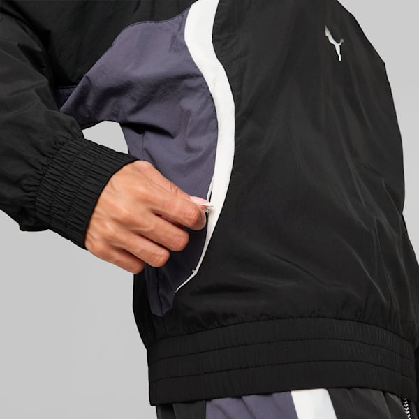 Sudadera CELLERATOR para mujer, PUMA Black-Galactic Gray, large-MEX