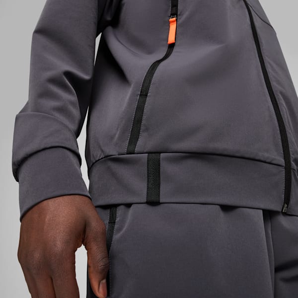 PUMATECH Men's Track Jacket, Galactic Gray-Redmazing, large-ZAF