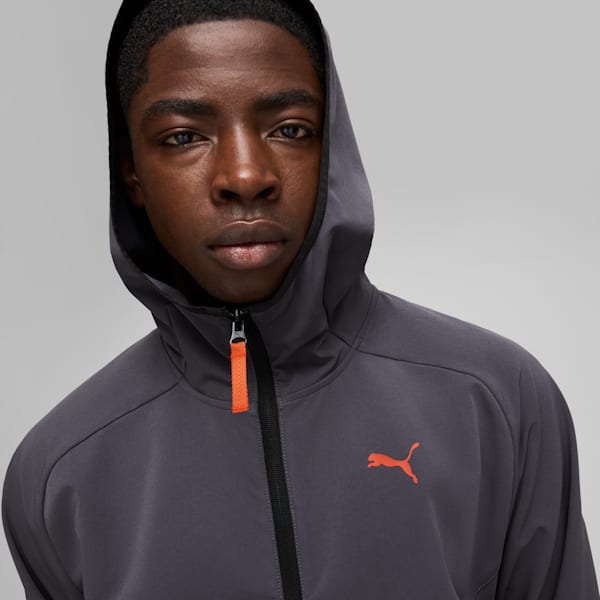Campera deportiva PUMATECH para hombre, Galactic Gray-Redmazing, large-ARG