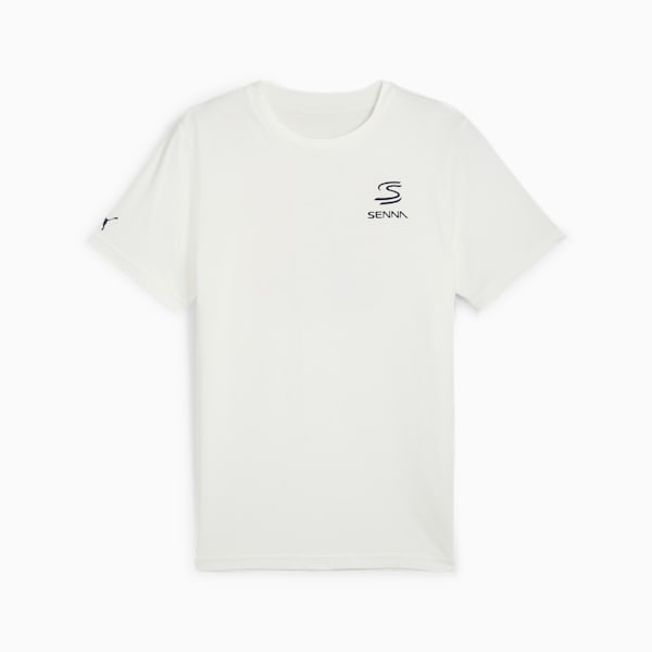 SENNA A VIDA Men's Motorsport Tee, Warm White, large-ZAF