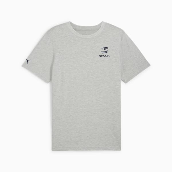 SENNA A VIDA Men's Motorsport Tee, Light Gray Heather, large-ZAF