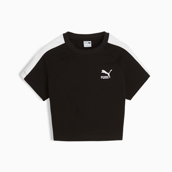 Playera corta para mujer ICONIC T7, PUMA Black, large-MEX