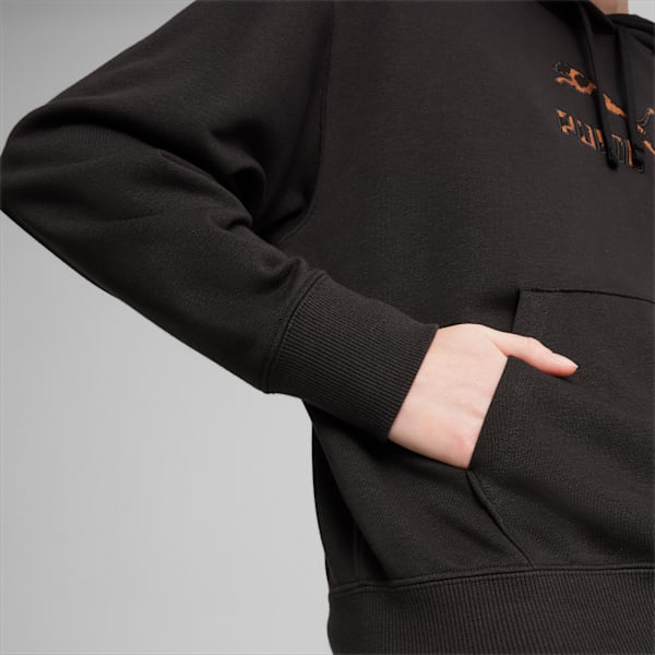 Sudadera con capucha para mujer CLASSICS Kitten, PUMA Black, large-MEX