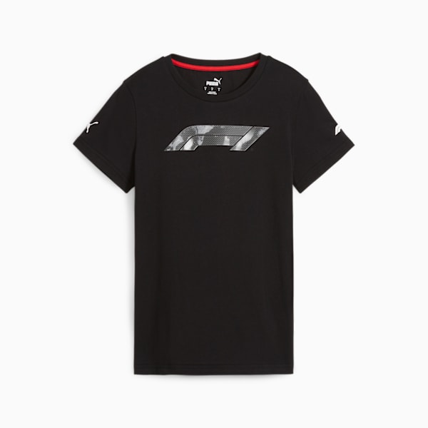 Playera Mujer F1 Logo, PUMA Black, large-MEX