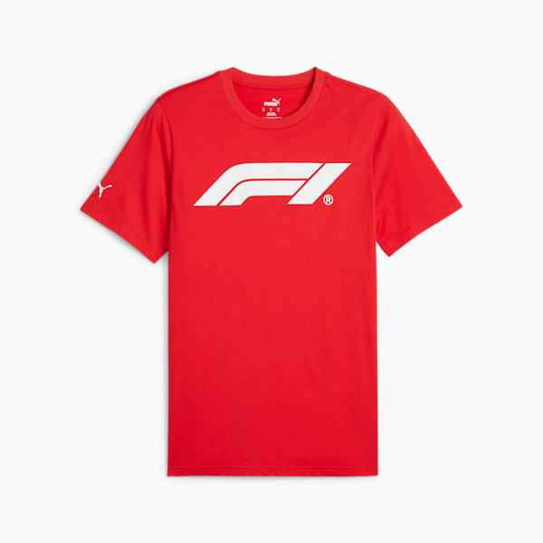 F1® Essentials Men's Motorsport Logo Tee, Pop Red, large-ZAF