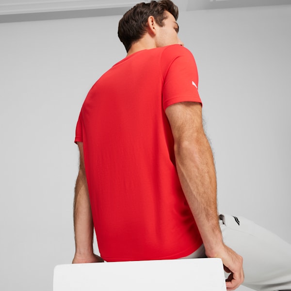 F1 ESS Men's Motorsport Logo Tee, Pop Red, large-MEX