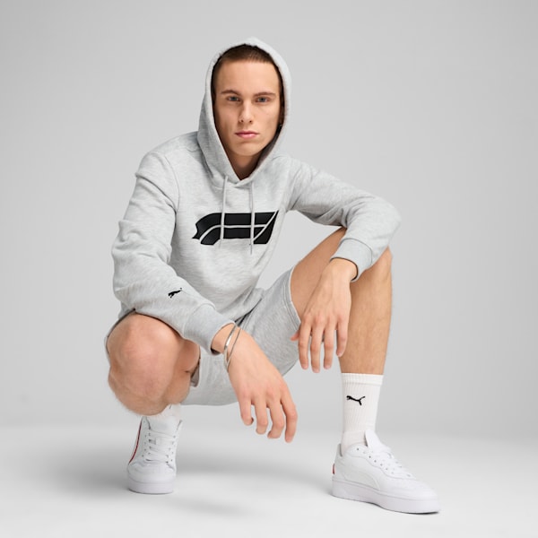 Buzo con capucha F1® ESS Logo para hombre, Light Gray Heather, large-ARG