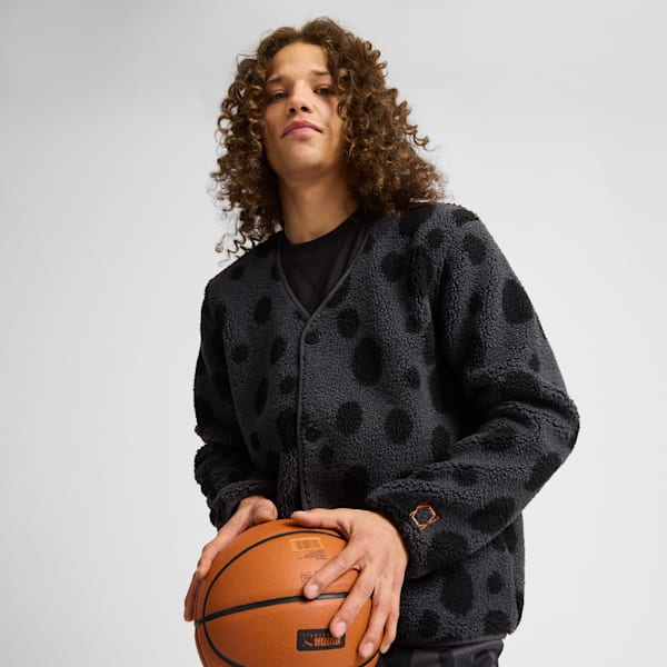 Campera de corderito polar HOOPS x Cheetos para hombre, PUMA Black, large-ARG