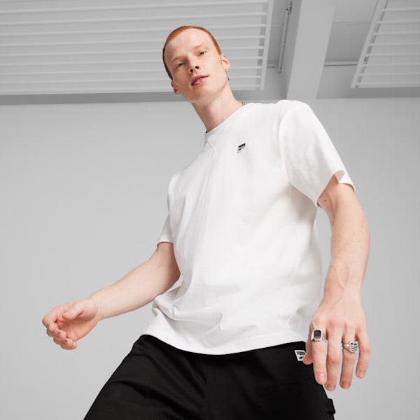 Remera DOWNTOWN Badge, PUMA White, large-ARG